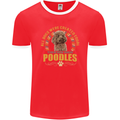 A Poodle Dog Mens Ringer T-Shirt FotL Red/White