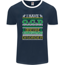 OCD Obsessive Christmas Disorder Mens Ringer T-Shirt FotL Navy Blue/White