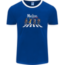 Masters of Rock Band Music Heavy Metal Mens Ringer T-Shirt FotL Royal Blue/White