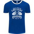 This is What an Awesome Dad Looks Like Mens Ringer T-Shirt FotL Royal Blue/White