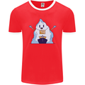 Free Hugs Iceberg and Ship Environment Mens Ringer T-Shirt FotL Red/White