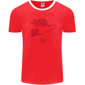 Chinese Zodiac Shengxiao Year of the Rat Mens Ringer T-Shirt FotL Red/White