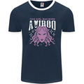 This Girl Was Born Virgo Mens Ringer T-Shirt FotL Navy Blue/White