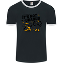 Its Not Uranus Funny Climate Change Mens Ringer T-Shirt FotL Black/White