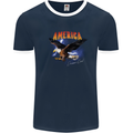 Eagle America Dreamer Soul Mens Ringer T-Shirt FotL Navy Blue/White