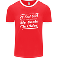 My Uncle is Older 30th 40th 50th Birthday Mens Ringer T-Shirt FotL Red/White