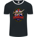 Hawker Hurricane Flying Legend Mens Ringer T-Shirt FotL Black/White