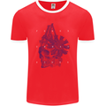 Freedom Machines Skull Mens Ringer T-Shirt FotL Red/White