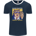 Make Easter Great Again Funny Donald Trump Mens Ringer T-Shirt FotL Navy Blue/White