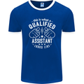 A Qualified Assistant Looks Like Mens Ringer T-Shirt FotL Royal Blue/White