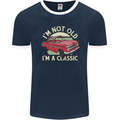 Birthday I'm Not Old Classic 40th 50th 60th Mens Ringer T-Shirt FotL Navy Blue/White