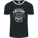 This Is What an Awesome Pilot Looks Like Mens Ringer T-Shirt FotL Black/White