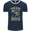 Pride MMA Muay Thai Mixed Martial Arts Mens Ringer T-Shirt FotL Navy Blue/White