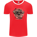 Let's Play Funny Gamer Gaming Mens Ringer T-Shirt FotL Red/White