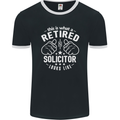 This Is What a Retired Solicitor Looks Like Mens Ringer T-Shirt FotL Black/White