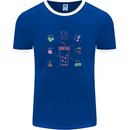 Detox Juice Hangover Cure Healthy Mens Ringer T-Shirt FotL Royal Blue/White