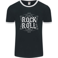 Rock n Roll Fresh Sound Mens Ringer T-Shirt FotL Black/White