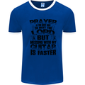 Funny Guitar Slogan Mens Ringer T-Shirt Royal Blue/White