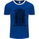 Elevator Mechanic Lift Engineer Mens Ringer T-Shirt Royal Blue/White