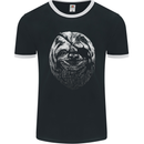 A Sloth With an Eye Patch Mens Ringer T-Shirt FotL Black/White