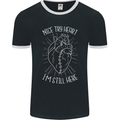 Heart Attack Recovery Survivor Mens Ringer T-Shirt FotL Black/White