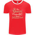 60th Birthday Queen Sixty Years Old 60 Mens Ringer T-Shirt FotL Red/White
