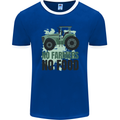 Tractor No Farmers No Food Farming Mens Ringer T-Shirt FotL Royal Blue/White