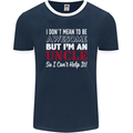 I Don't Mean to Be but I'm an Uncle's Day Mens Ringer T-Shirt FotL Navy Blue/White