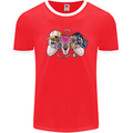 A Video Game Console Controller Mens Ringer T-Shirt FotL Red/White