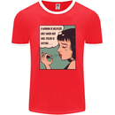 Woman Is Only Helpless Female Empowerment Mens Ringer T-Shirt FotL Red/White