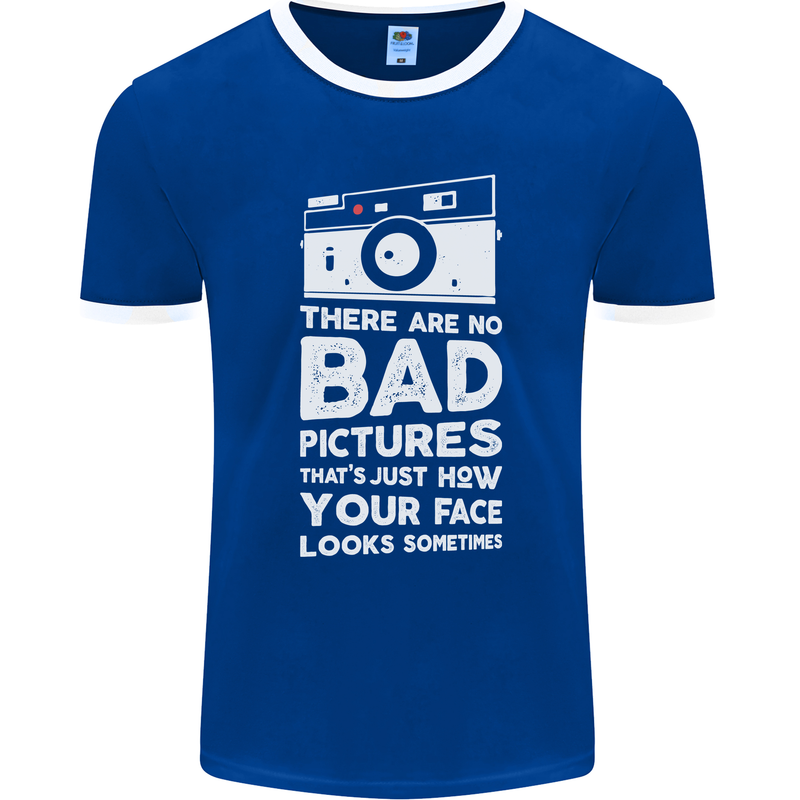 Photography How Your Face Looks Sometimes Mens Ringer T-Shirt FotL Royal Blue/White