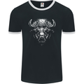 A Buffalo Head Mens Ringer T-Shirt FotL Black/White