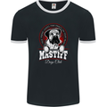 Mastiff Heart Funny Dog Mens Ringer T-Shirt FotL Black/White