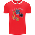 Dinosaur Class of 2000 BC Funny T-Rex Mens Ringer T-Shirt FotL Red/White