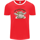 Lets Get Fungi Funky Magic Mushrooms Mens Ringer T-Shirt FotL Red/White