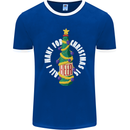 All I Want for Christmas Is Beer Mens Ringer T-Shirt FotL Royal Blue/White