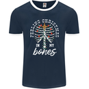 Feeling Christmas In My Bones Mens Ringer T-Shirt FotL Navy Blue/White