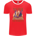 RPG Yeah We Like to Party Role Playing Game Mens Ringer T-Shirt FotL Red/White