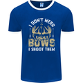 I Don't Wear Bows I Shoot Them Archery Mens Ringer T-Shirt FotL Royal Blue/White