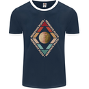 Reinstate Pluto Funny Astronomy Mens Ringer T-Shirt FotL Navy Blue/White