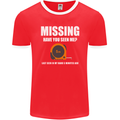 Missing Tape Measure Funny Carpenter DIY Mens Ringer T-Shirt FotL Red/White