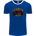 Farming Support Your Local Farmer Mens Ringer T-Shirt FotL Royal Blue/White