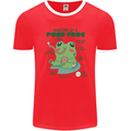 Anatomy of a Frog Funny Mens Ringer T-Shirt FotL Red/White