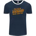 Legendaddy Funny Father's Day Daddy Mens Ringer T-Shirt FotL Navy Blue/White