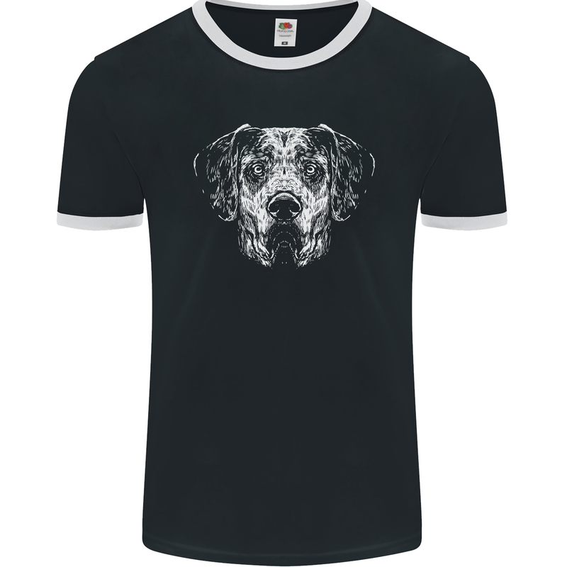 A Great Dane Dog Mens Ringer T-Shirt FotL Black/White