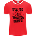 Brother & Sister Best Friends Siblings Mens Ringer T-Shirt FotL Red/White