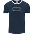 Planets Game Astronomy Space Funny Universe Mens Ringer T-Shirt FotL Navy Blue/White