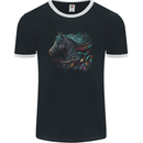 A Fantasy Horse With Feathers Pegasus Mens Ringer T-Shirt FotL Black/White