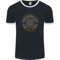 Dragons North Viking Valhalla Thor Odin Mens Ringer T-Shirt FotL Black/White