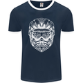 Downhill Mountain Biking Helmet DH MTB Mens Ringer T-Shirt FotL Navy Blue/White